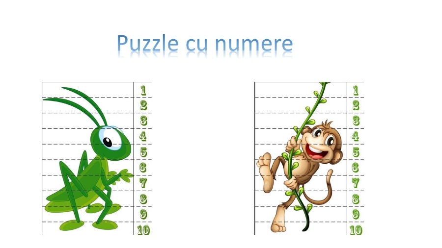 Fisa de activitati 2-4 ani  - Puzzle cu numere 2